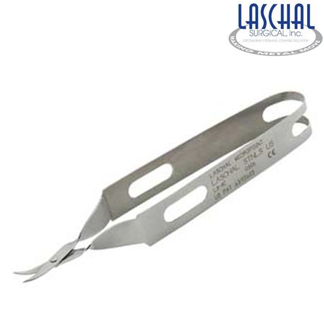 Laschal 11.5 cm scissors w/ 1.25 cm curved sharp/sharp blades