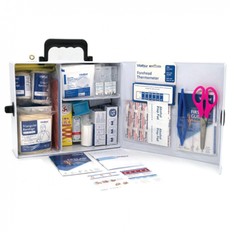 Aidwell VitalFour Premium First Aid Kit, Large, 62 pcs/Set #VFM-PL05