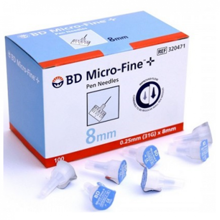 BD Pen Needle Micro-Fine+ 8mm, 31gm, 100pcs/box