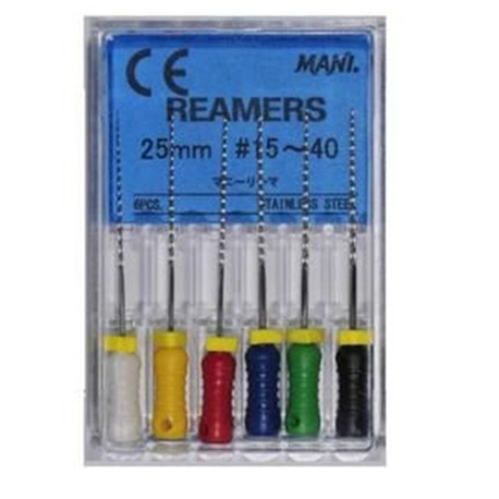 Mani Reamers Assorted #15-40 (6pcs/pack)