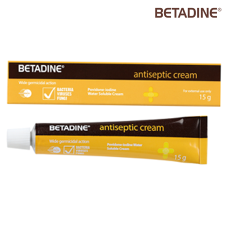 Betadine Antiseptic Cream, 15gm, Per Tube