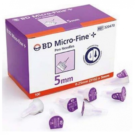 BD Pen Needle Micro-Fine+ 5mm, 31gm, 100pcs/box