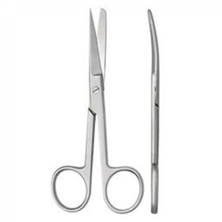 German Surgical Scissor, Curved, Sharp/Blunt Tip, Per Unit