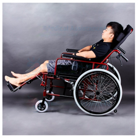 Aluminium Reclining Wheelchair, Per Unit