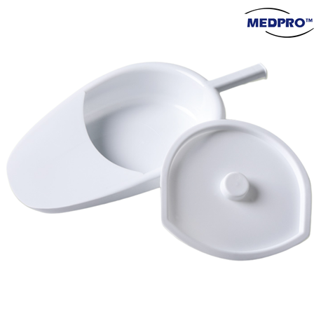 Medpro Durable Adults Bed Pan with Cover, Each