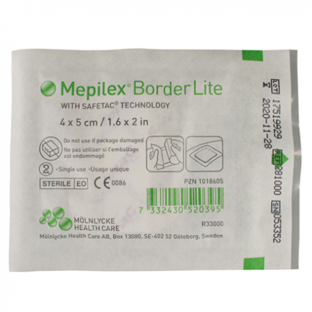 Molnlycke Mepilex Border Lite Foam Dressing, 1pc/pack