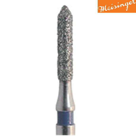 Meisinger Cylindrical Pointed Diamond Bur Medium 884 ,5pc/pack