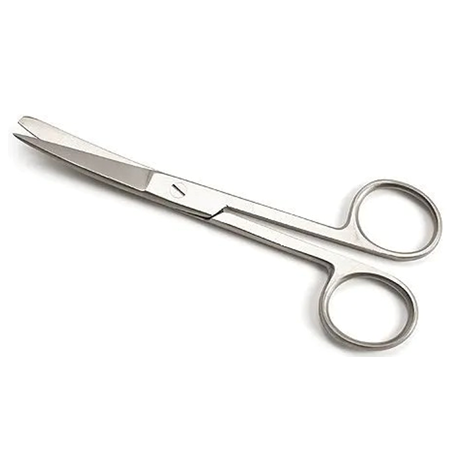 German Surgical Scissor, Curved, Sharp/Blunt Tip, Per Unit