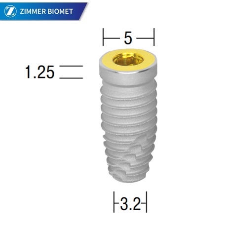 Zimmer Biomet 3i T3 Non- Platform Switched Tapered Implant 5mm