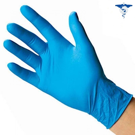 Nitrile Disposable Powder-Free Exam Gloves, Blue, 100/Box
