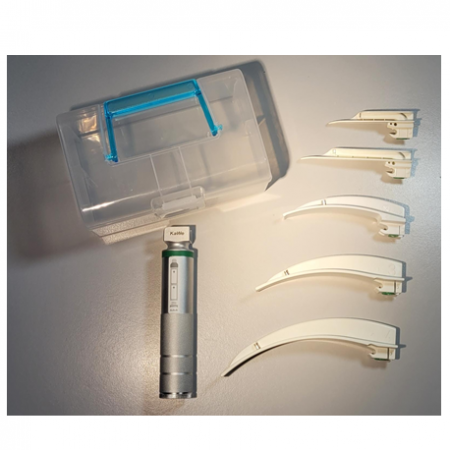 German Fiber Optic Disposable Laryngoscope Smart Set, Metal Handle, Per Set