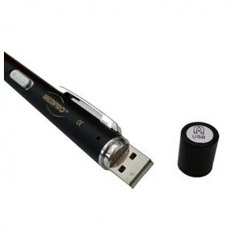 Medpro Dual Light USB Pen-Torch with Pupil & Ruler Gauge, Per Unit