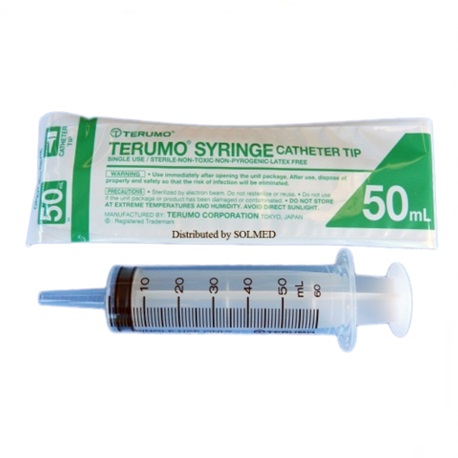 Terumo Sterile Syringe Catheter Tips, 50ml, 10pcs/box