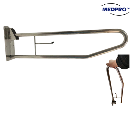 Medpro Stainless Steel Anti Skid Toilet Safety Grab Bar Handle, Each