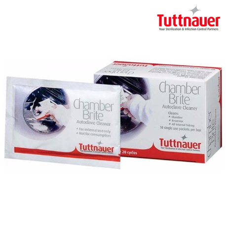 Tuttnauer Chamber Brite, Powdered Autoclave Cleaner, 10packs/box