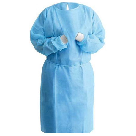 Disposable Isolation Gowns with Knitted cuff, 30gsm (10pcs/pack)