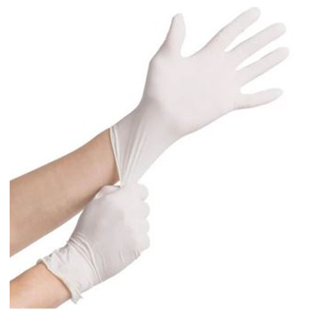 Medpro Latex Medical Grade Hand Gloves, Non-Powdered, White, 100pcs/box