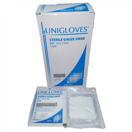 Unigloves Sterile Gauze Swab, 12ply