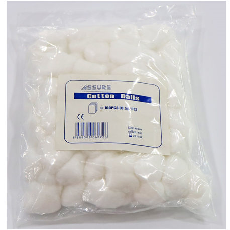 Assure Non-Sterile Cotton Balls, 0.5gm (20packs/case)