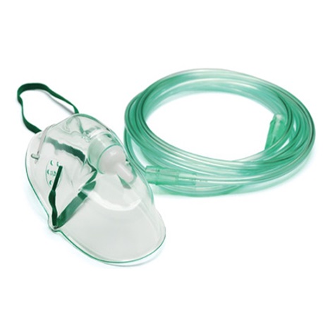 Sterile Oxygen Elongated Mask with 7ft tubing, Adult 
