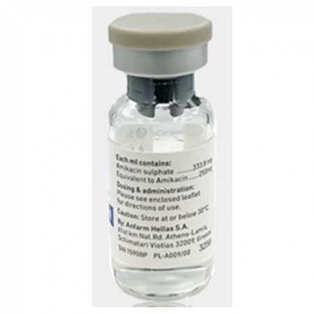 Akacin Injection 500 mg/2 mL BP, 1's vial, Per Bottle