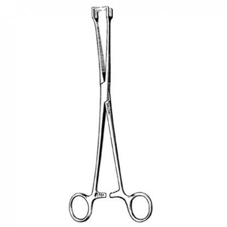 German Schroeder Uterine Forceps Vulsellum, Straight, 2x2 prong, 24.5cm, Per Unit