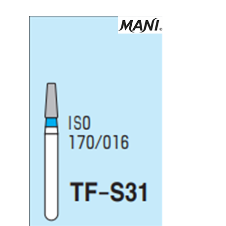MANI Diamond Bur Tapered Fissure TF-S31(5pcs/pack)