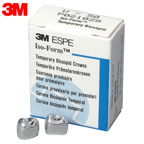 3M Iso-Form Temporary Bicuspid Replacement Crowns-Upper, 5/Pack