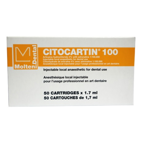 Molteni Dental Citocartin 100, 4% Articaine 1:100,000 (50pcs/box) #ARTI4