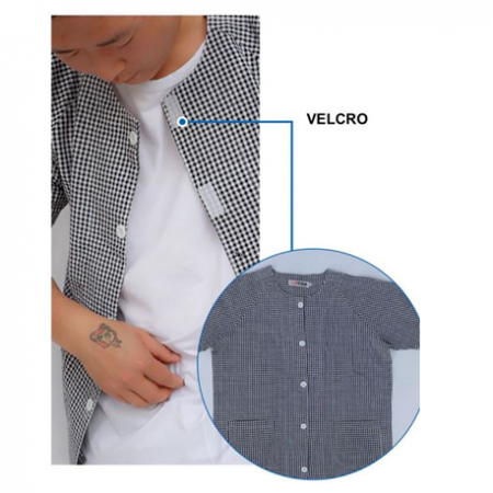 Easy to Don Patients Velcro Clothes Shirt and Shorts for Male, Per Set