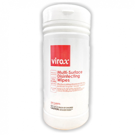 Virox Multi-Surface Disinfecting Wipes, 200x250mm, 200sheets/tub