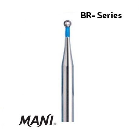Mani Diamond Bur, Round, 5pcs/pack BR - Series