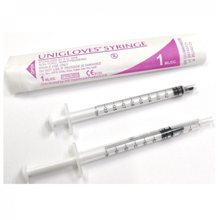 Unigloves Disposable Syringe, Per Carton