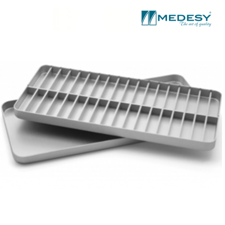 Medesy Tray For Endodontic Aluminium With Lid #1003
