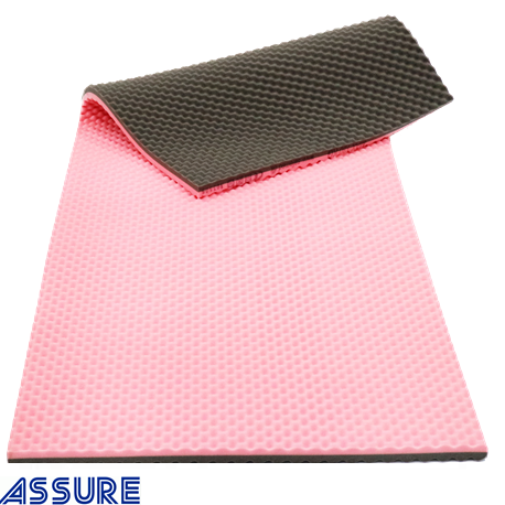 Assure Safe Pink/Grey Memory foam mattress with cover (200X80X4CM)
