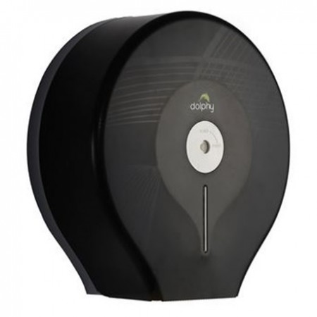 Jumbo Toilet Roll Dispenser, Black, Per Unit