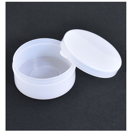 Plastic Storage Containers with Lid, White, 5ml (10pcs/pack)