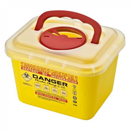 Medpro Sharps Disposable Box, 5 Litres, Per Unit