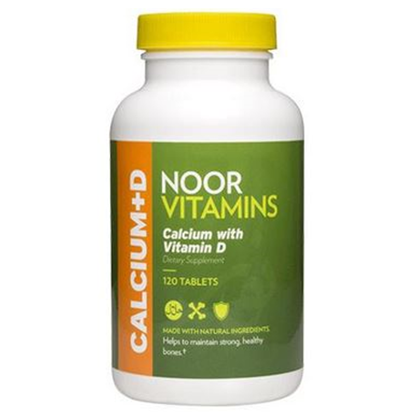 NoorVitamins Calcium + Vitamin D Supplement, 120 tablets/bottle X 5