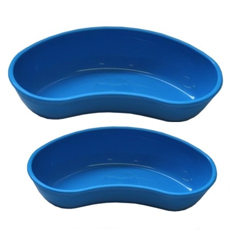 UK made Reusable Holloware Kidney Bowl (Blue Plastic)