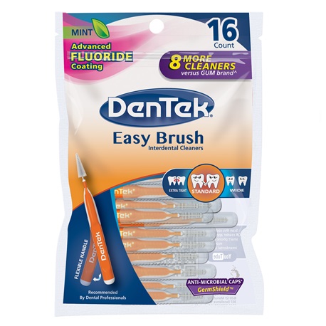 DenTek Easy Interdental Cleaners Brushes (16pcs/pack, 36packs/Box) x 10 Boxes