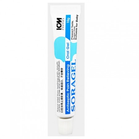 Soragel Antiseptic Oral Gel, 10gm, Per Tube