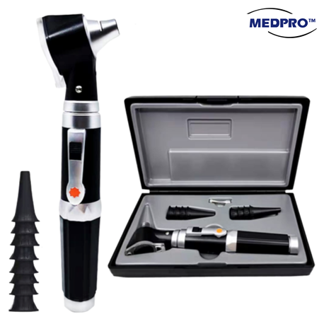 Medpro LED Light Otoscope with 8 Tips