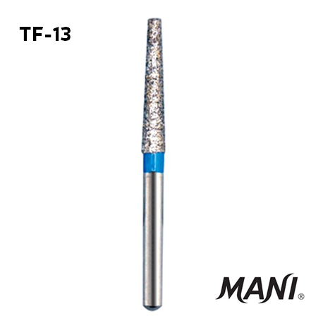 Mani Diamond Bur, Tapered Fissure (TF-13), 5pcs/pack