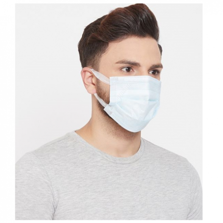 Romsons 3 Ply Surgical Face Mask With Softest Ear Loops, 50 Pcs/Box