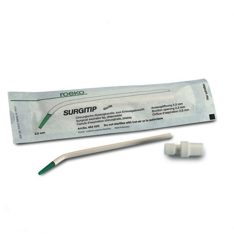 Roeko Surgitip Surgical Aspirating Tip, 2.5 mm (100pcs/box)