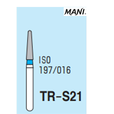 MANI Diamond Bur Tapered Round TR-S21(5pcs/pack)