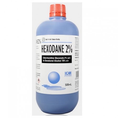 Hexodane 2% In 70% Alcohol Chlorhexidine Gluconate, 100mL/Bottle