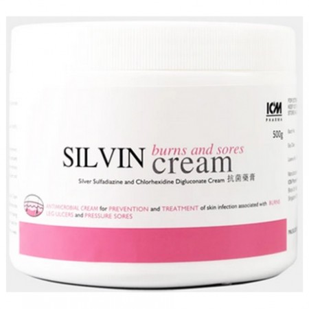 Silvin Cream, Silver Sulphadiazine, 50gm, Per Tube