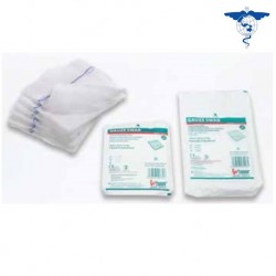 Cosmo Med Sterile X-Ray Tonsil Square, 3x3cm, 24ply (5/pack, 10packs/bag)